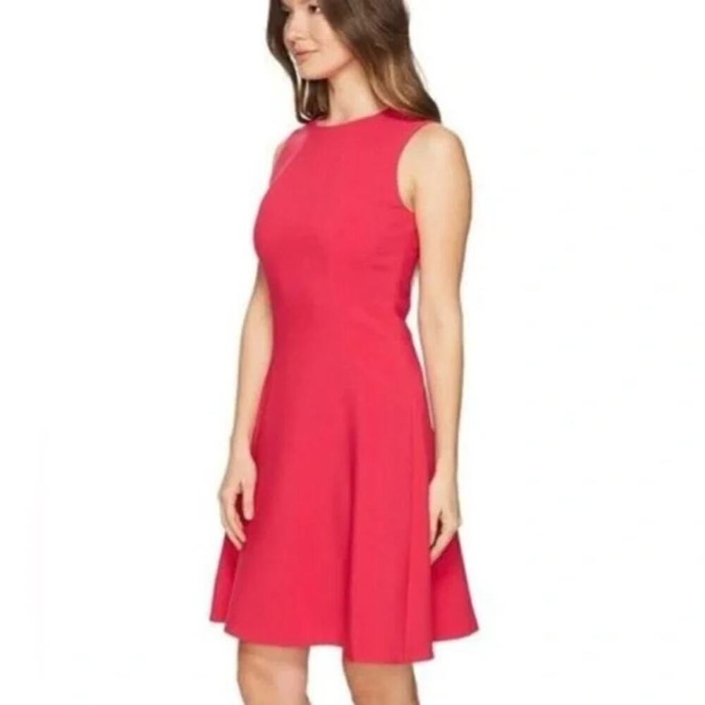 Kate Spade Stretch Crepe Flip Dress Rambling Roses Tagine Pink Size 8 Nwt